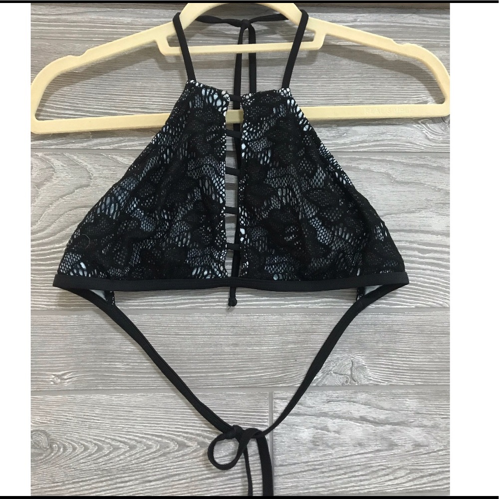 lace bikini top with straps